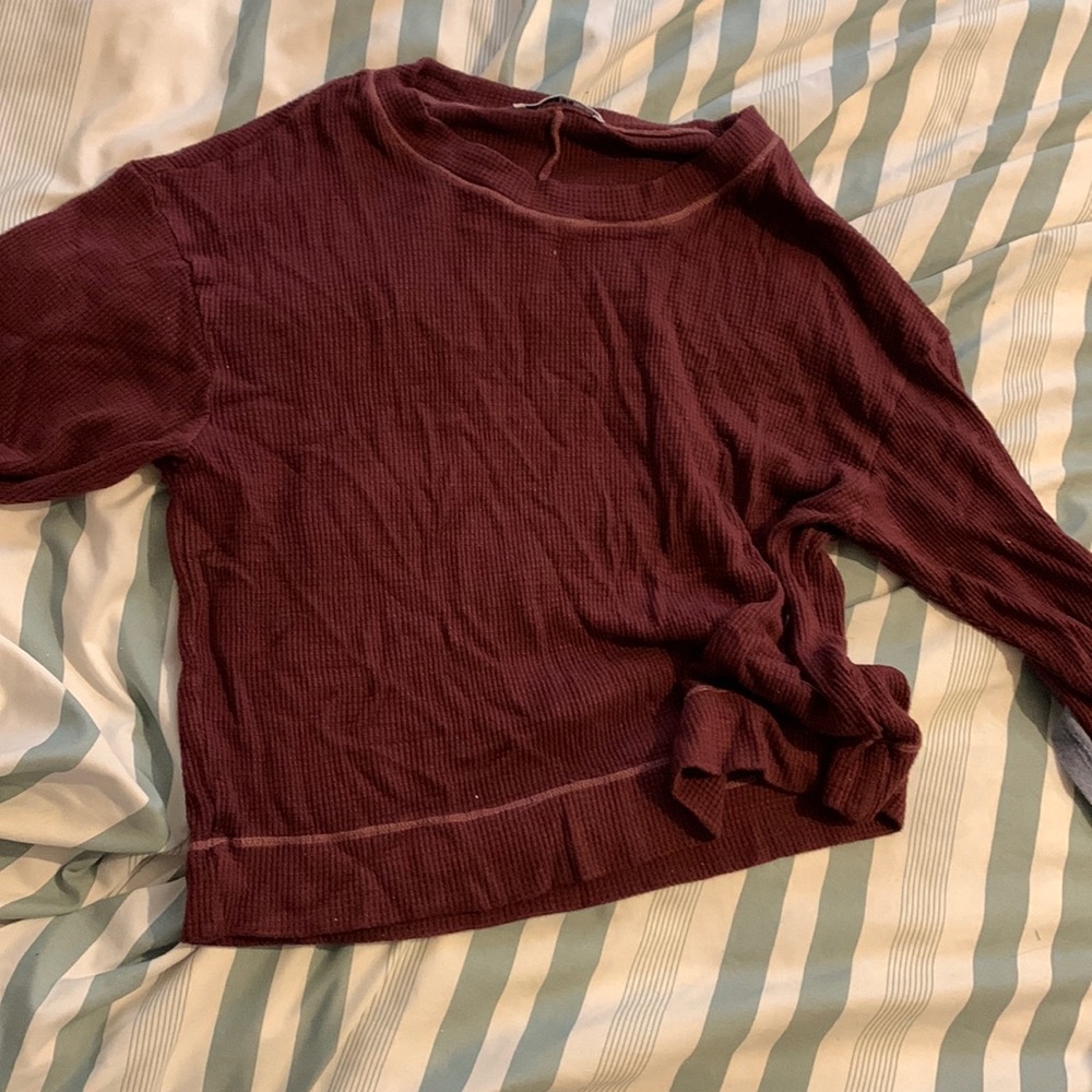 burgundy sweater